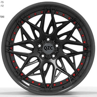 3-Piece Aluminum Alloy Forged Car Wheel Rims