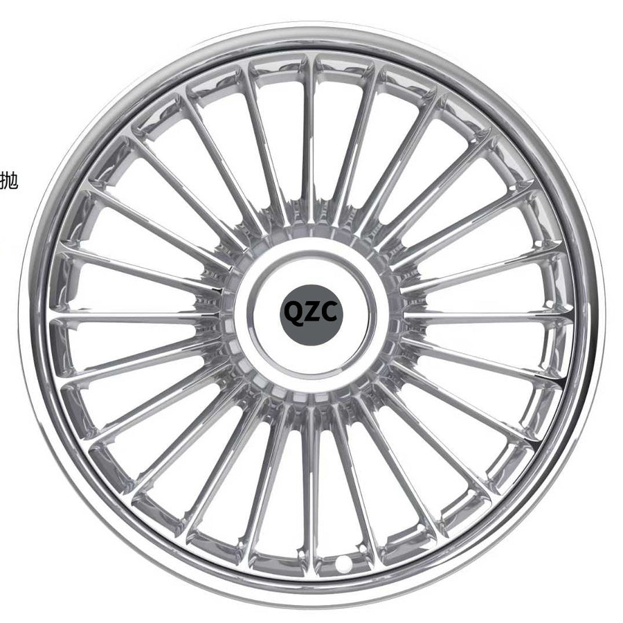 Two piece forged wheel hub