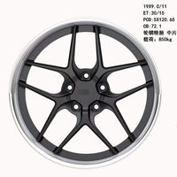 Two piece forged wheel hub