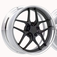 Two piece forged wheel hub