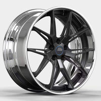 Two piece forged wheel hub