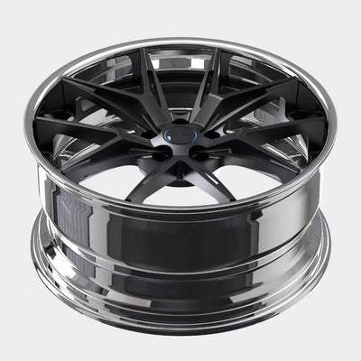 Two piece forged wheel hub