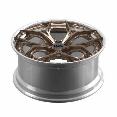 Customized two-piece forged wheel hub