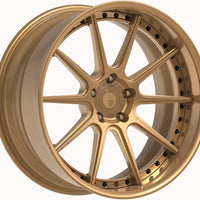 Two piece forged wheel hub