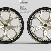 Two piece forged wheel hub
