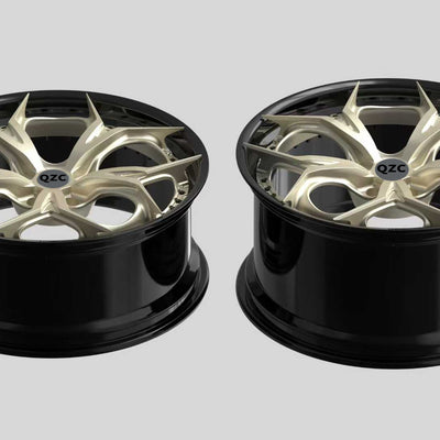 Two piece forged wheel hub