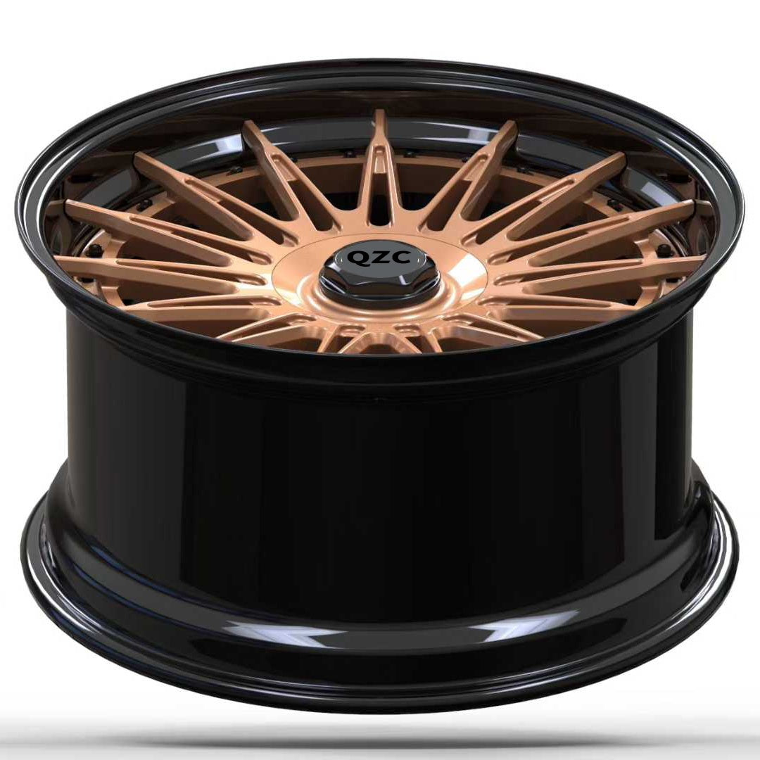 Customized two-piece forged wheels