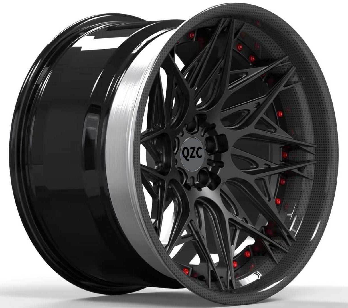 3-Piece Aluminum Alloy Forged Car Wheel Rims