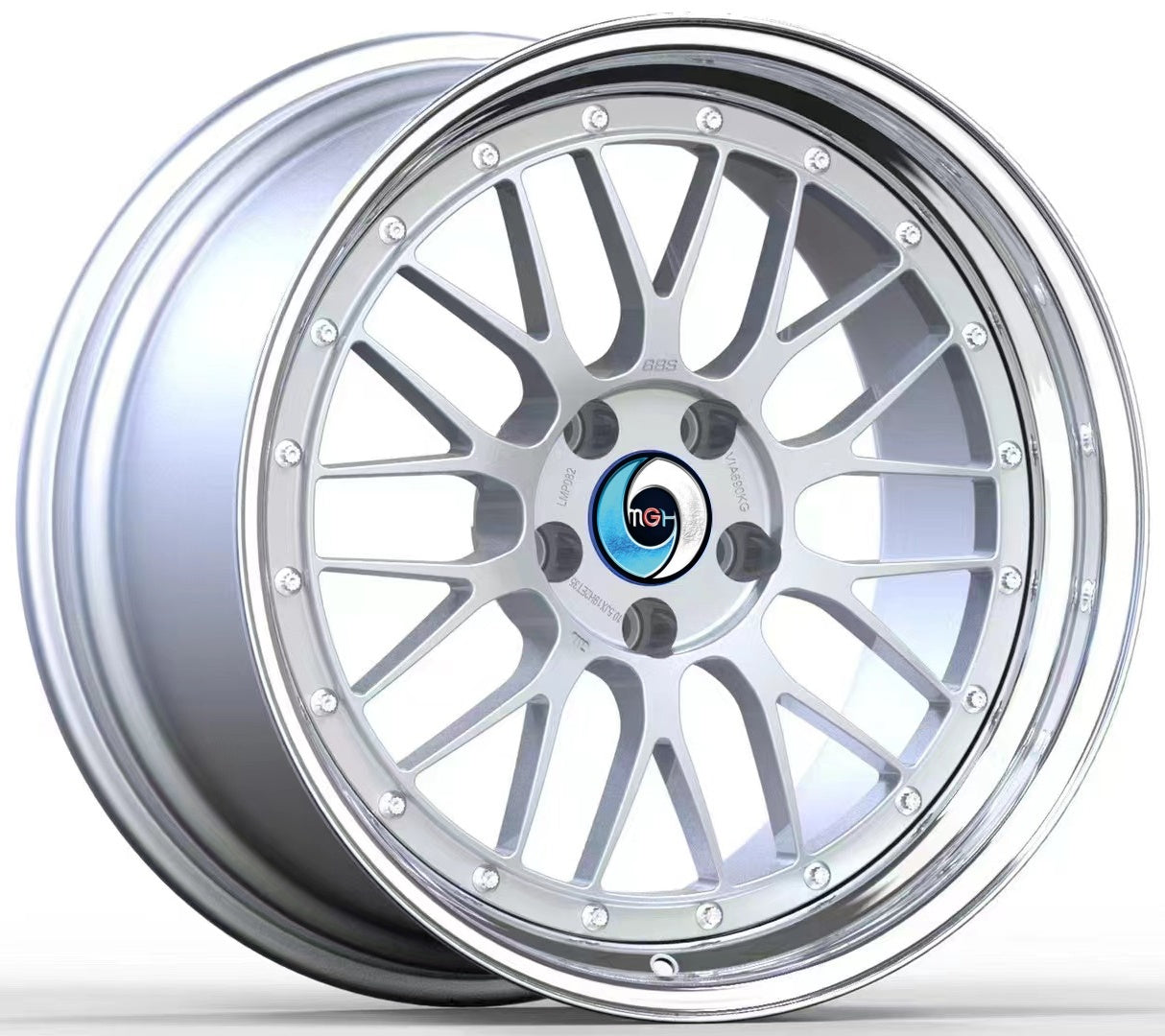 Two piece forged wheel hub