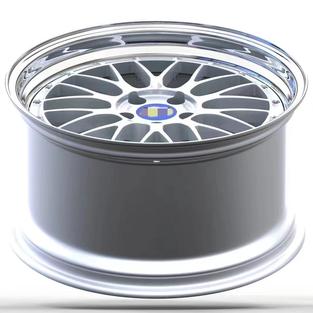 Two piece forged wheel hub