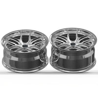 Customized two-piece forged wheel hub