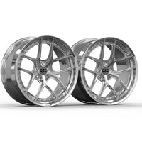 Customized two-piece forged wheel hub