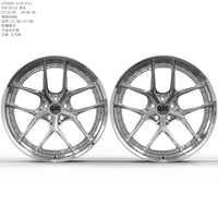 Customized two-piece forged wheel hub