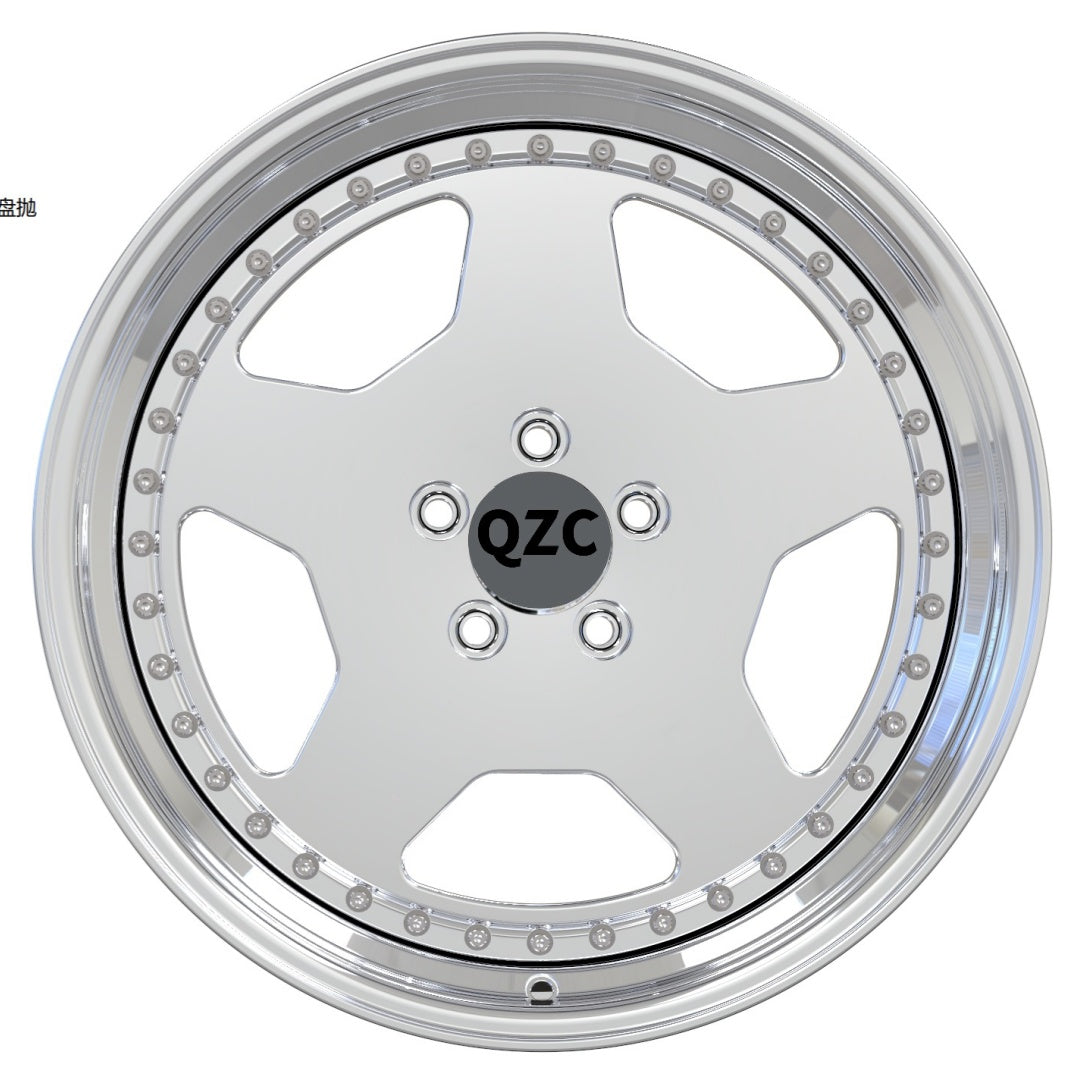 Two-piece forged wheels
