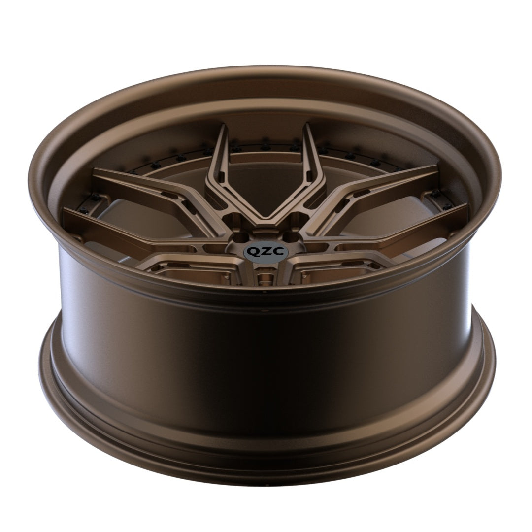 Customized two-piece forged wheel hub