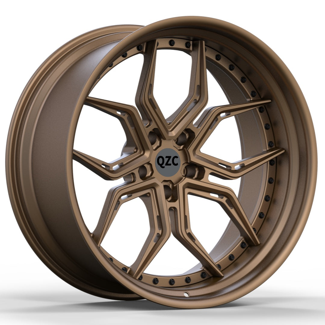 Customized two-piece forged wheel hub