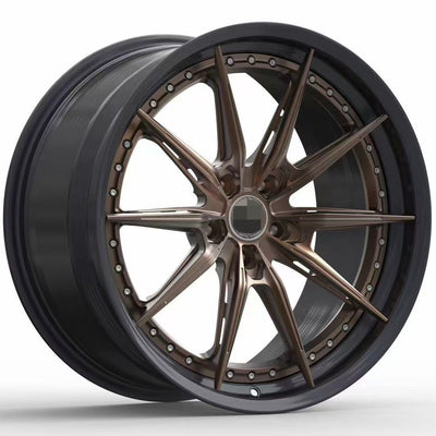 Two piece forged wheel hub