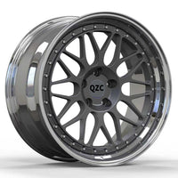 Customized two-piece forged wheel hub