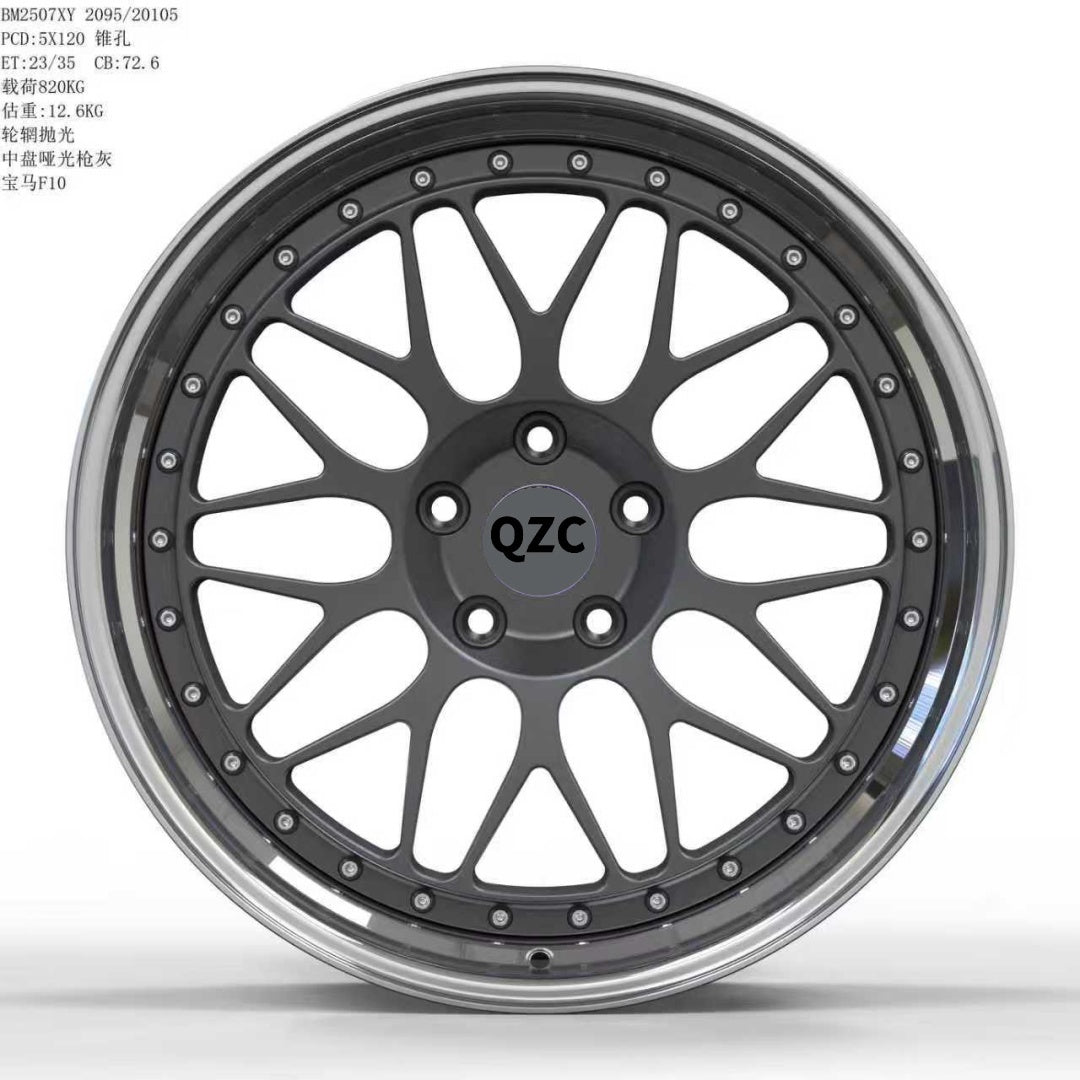 Customized two-piece forged wheel hub