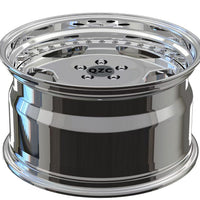 Two-piece forged wheels