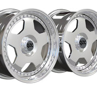 Two-piece forged wheels