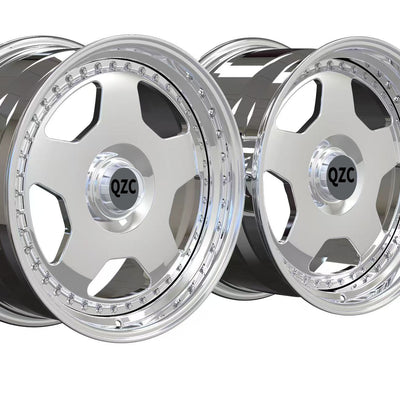 Two-piece forged wheels