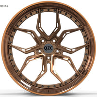 Customized two-piece forged wheel hub