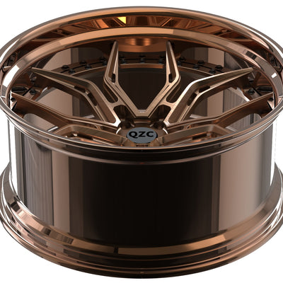 Customized two-piece forged wheel hub
