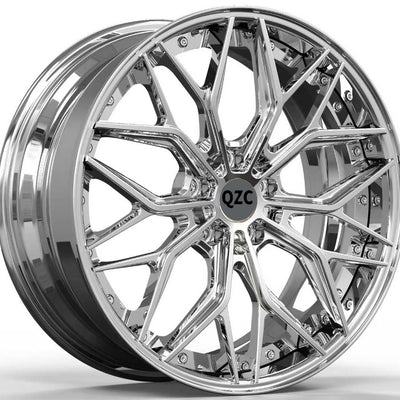 Customized two-piece forged wheel hub